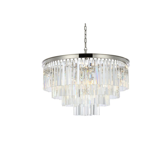 Elegant Lighting Sydney 17 Light 32" Wide Crystal Chandelier with Clear Royal Cut Crystals