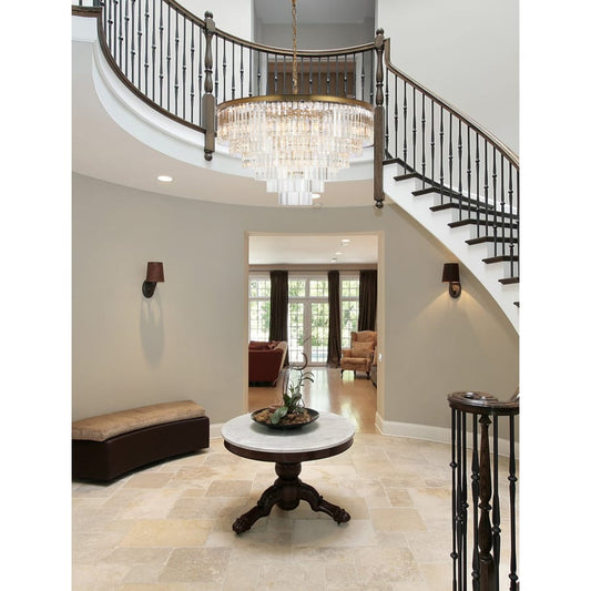 Elegant Lighting Sydney 33 Light 44" Wide Crystal Waterfall Chandelier