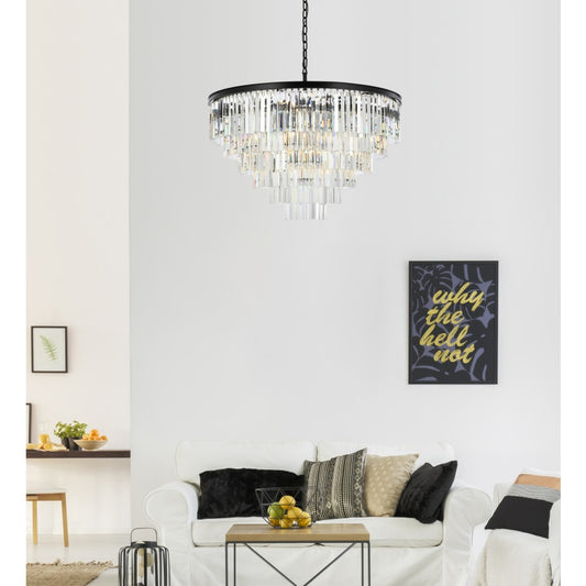 Elegant Lighting Sydney 33 Light 44" Wide Crystal Chandelier with Clear Royal Cut Crystals