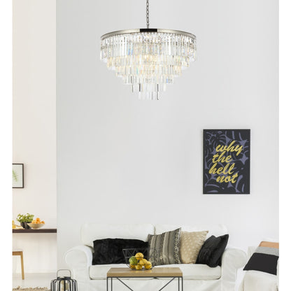 Elegant Lighting Sydney 33 Light 44" Wide Crystal Chandelier with Clear Royal Cut Crystals
