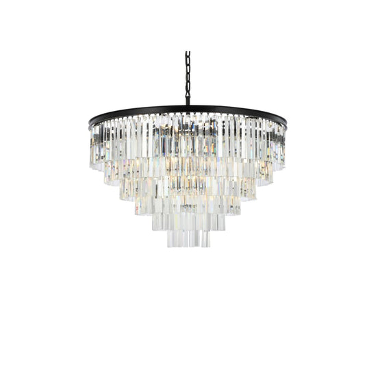Elegant Lighting Sydney 33 Light 44" Wide Crystal Chandelier with Clear Royal Cut Crystals