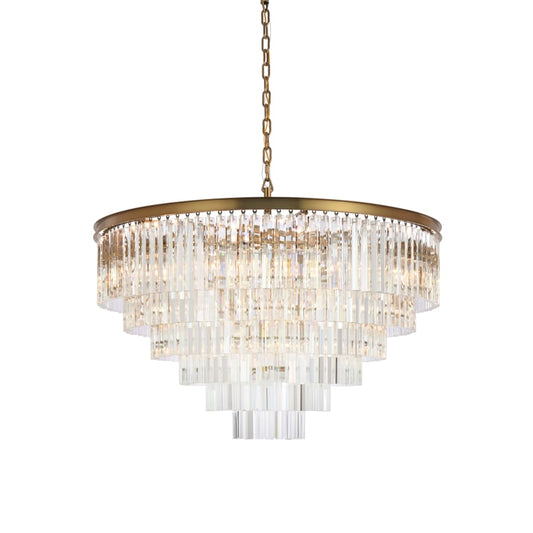 Elegant Lighting Sydney 33 Light 44" Wide Crystal Waterfall Chandelier