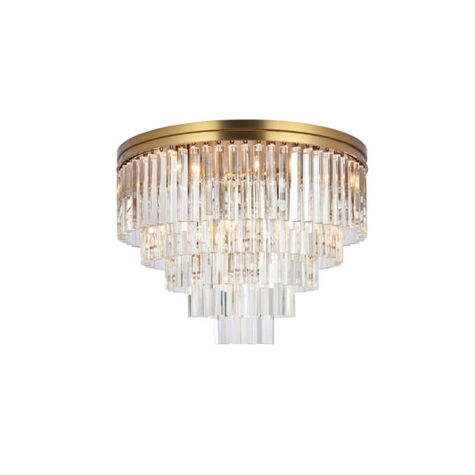 Elegant Lighting Sydney 17 Light 32" Wide Flush Mount Waterfall Ceiling Fixture