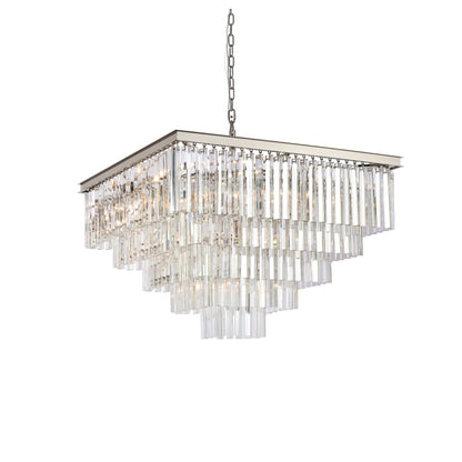 Elegant Lighting Sydney 21 Light 34" Wide Crystal Waterfall Chandelier