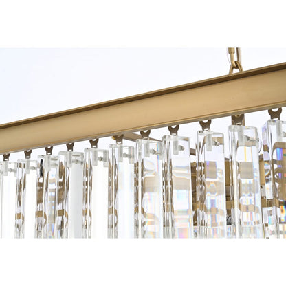 Elegant Lighting Sydney 21 Light 34" Wide Crystal Waterfall Chandelier