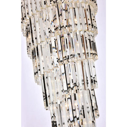 Elegant Lighting Sydney 35 Light 30" Wide Crystal Waterfall Chandelier