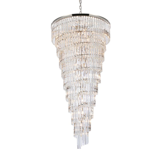 Elegant Lighting Sydney 42 Light 37" Wide Crystal Waterfall Chandelier