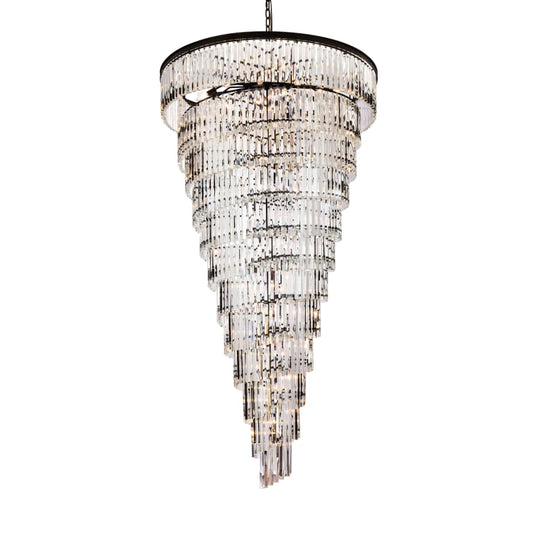 Elegant Lighting Sydney 58 Light 48" Wide Crystal Waterfall Chandelier