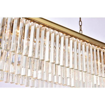 Elegant Lighting Sydney 12 Light 40" Wide Crystal Waterfall Chandelier