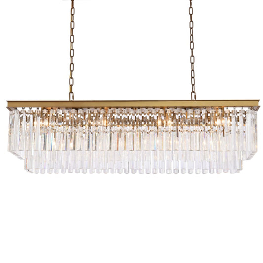 Elegant Lighting Sydney 12 Light 50" Wide Crystal Waterfall Chandelier