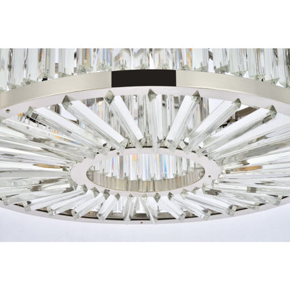 Elegant Lighting Chelsea 10 Light 36" Wide Crystal Drum Chandelier with Clear Royal Cut Crystals
