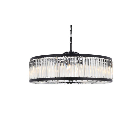 Elegant Lighting Chelsea 10 Light 44" Wide Crystal Drum Chandelier with Clear Royal Cut Crystals