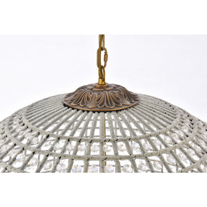 Elegant Lighting Olivia 8 Light 36" Wide Crystal Globe Chandelier with Clear Royal Cut Crystals