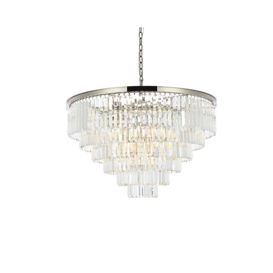 Elegant Lighting Sydney 33 Light 44" Wide Crystal Chandelier with Clear Royal Cut Crystals