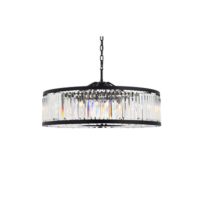 Elegant Lighting Chelsea 10 Light 44" Wide Crystal Drum Chandelier with Clear Royal Cut Crystals