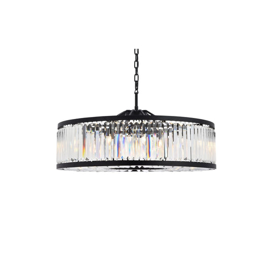 Elegant Lighting Chelsea 10 Light 44" Wide Crystal Drum Chandelier with Clear Royal Cut Crystals