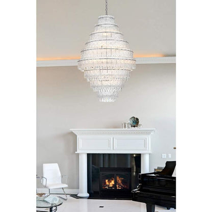 Elegant Lighting Emilia 27 Light 36" Wide Crystal Chandelier