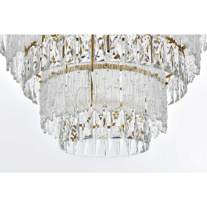 Elegant Lighting Emilia 27 Light 36" Wide Crystal Chandelier