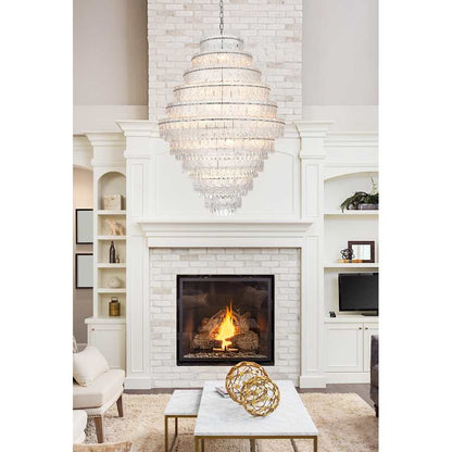 Elegant Lighting Emilia 33 Light 42" Wide Crystal Chandelier