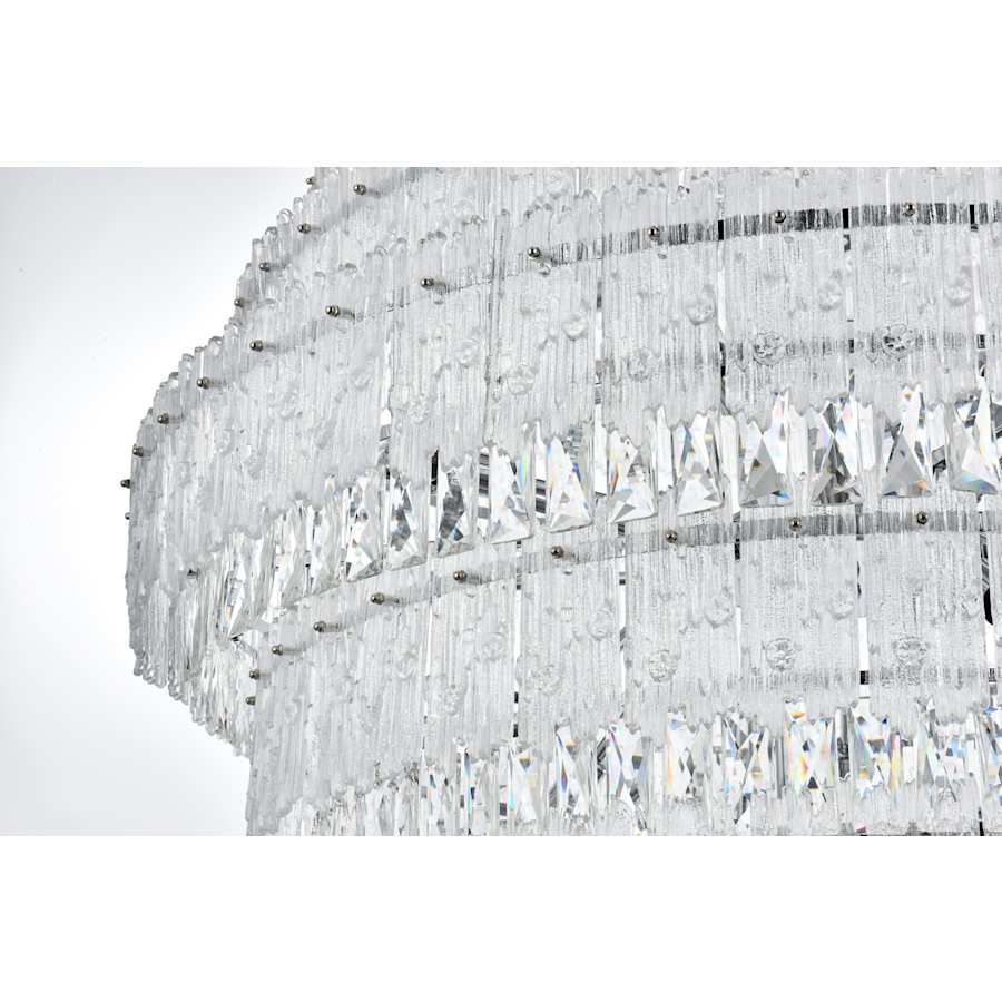 Elegant Lighting Emilia 33 Light 42" Wide Crystal Chandelier