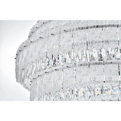 Elegant Lighting Emilia 33 Light 42" Wide Crystal Chandelier