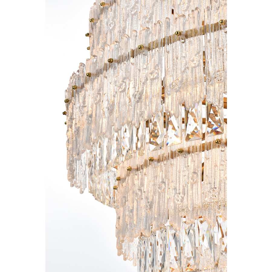 Elegant Lighting Emilia 33 Light 42" Wide Crystal Chandelier
