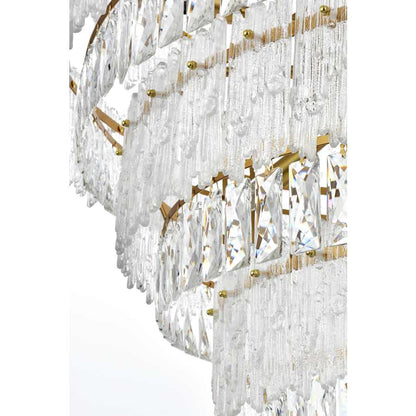 Elegant Lighting Emilia 33 Light 42" Wide Crystal Chandelier
