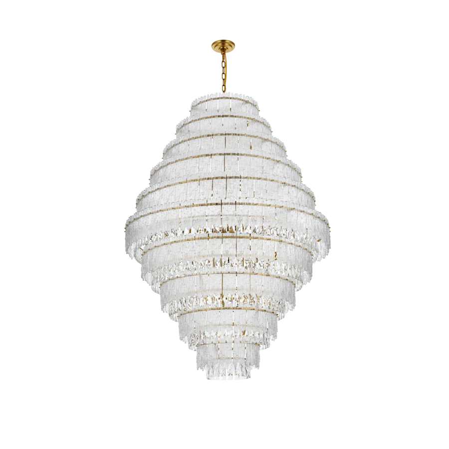 Elegant Lighting Emilia 33 Light 42" Wide Crystal Chandelier