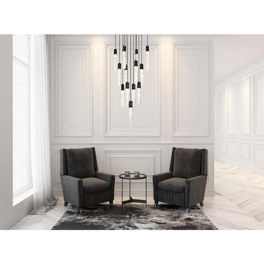 Elegant Lighting Aurora 26" Wide Crystal Multi Light Pendant