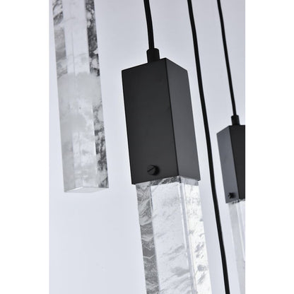 Elegant Lighting Aurora 26" Wide Crystal Multi Light Pendant