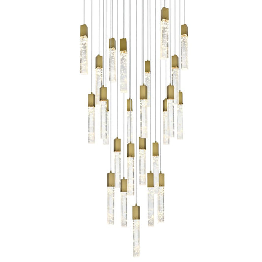 Elegant Lighting Aurora 36" Wide Crystal Chandelier