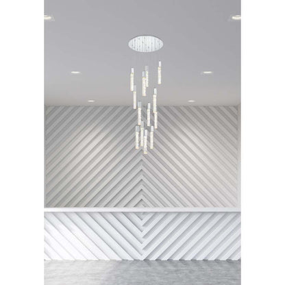 Elegant Lighting Aurora 30" Wide Crystal Chandelier