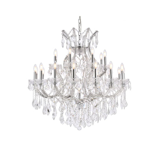 Elegant Lighting Maria Theresa 24 Light 36" Wide Crystal Chandelier with Clear Royal Cut Crystals