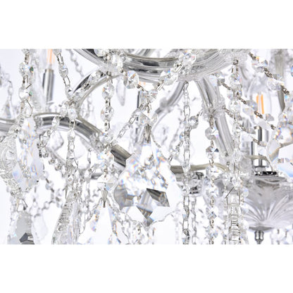 Elegant Lighting Maria Theresa 28 Light 38" Wide Crystal Chandelier with Clear Royal Cut Crystals