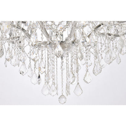Elegant Lighting Maria Theresa 37 Light 44" Wide Crystal Chandelier with Clear Royal Cut Crystals