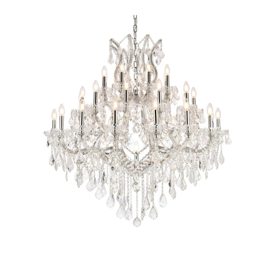 Elegant Lighting Maria Theresa 37 Light 44" Wide Crystal Chandelier with Clear Royal Cut Crystals