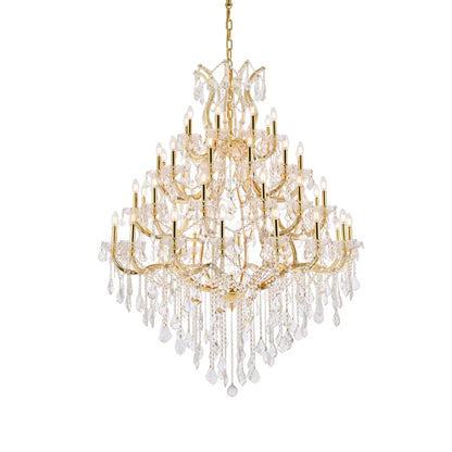 Elegant Lighting Maria Theresa 49 Light 46" Wide Crystal Chandelier with Clear Royal Cut Crystals
