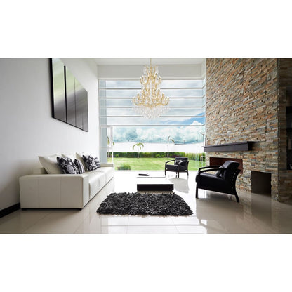 Elegant Lighting Maria Theresa 61 Light 54" Wide Crystal Chandelier with Golden Teak Royal Cut Crystals