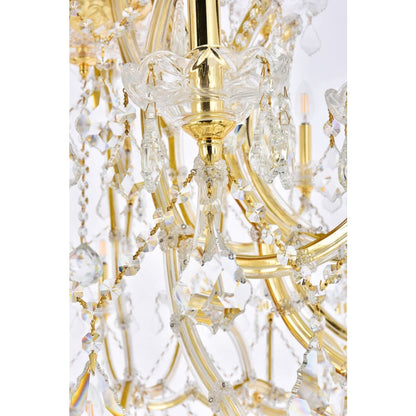 Elegant Lighting Maria Theresa 49 Light 60" Wide Crystal Chandelier with Clear Royal Cut Crystals