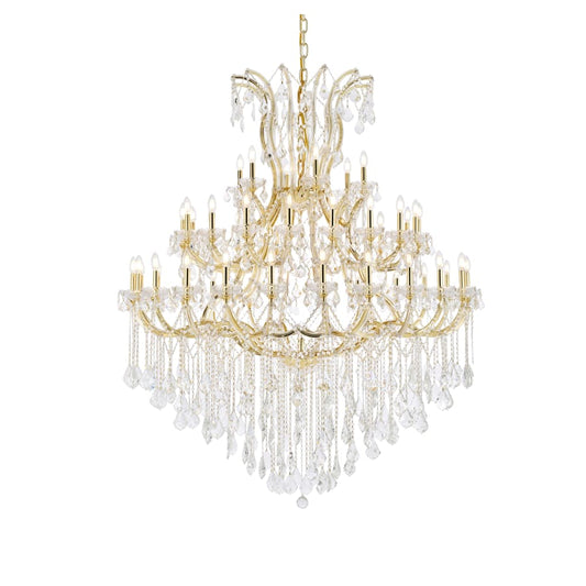 Elegant Lighting Maria Theresa 49 Light 60" Wide Crystal Chandelier with Clear Royal Cut Crystals