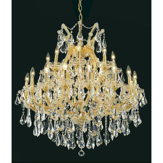 Elegant Lighting Maria Theresa 24 Light 36" Wide Crystal Chandelier with Clear Royal Cut Crystals