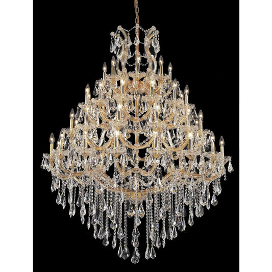 Elegant Lighting Maria Theresa 49 Light 46" Wide Crystal Chandelier with Clear Royal Cut Crystals