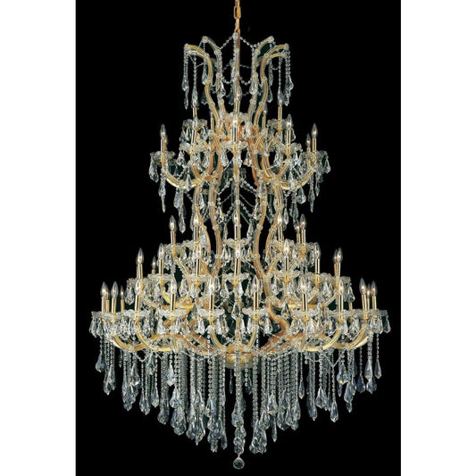 Elegant Lighting Maria Theresa 61 Light 54" Wide Crystal Chandelier with Clear Royal Cut Crystals