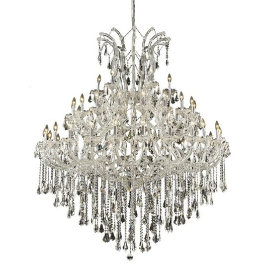 Elegant Lighting Maria Theresa 49 Light 60" Wide Crystal Chandelier with Clear Royal Cut Crystals