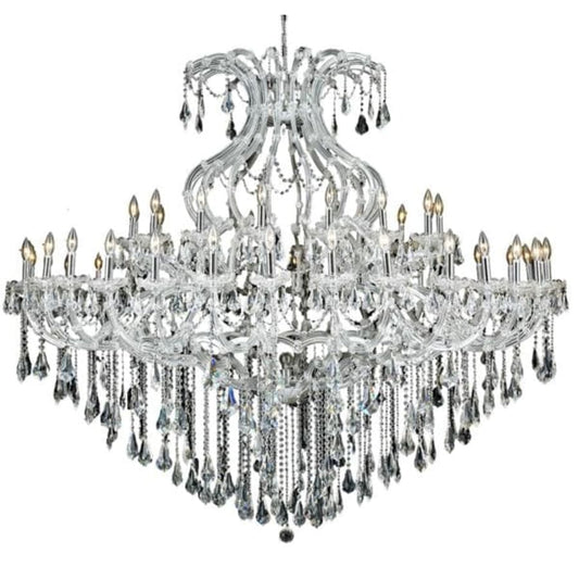 Elegant Lighting Maria Theresa 49 Light 72" Wide Crystal Chandelier with Clear Royal Cut Crystals