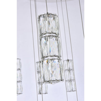 Elegant Lighting Polaris 20 Light 38" Wide LED Crystal Chandelier