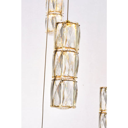 Elegant Lighting Polaris 25 Light 42" Wide LED Crystal Chandelier