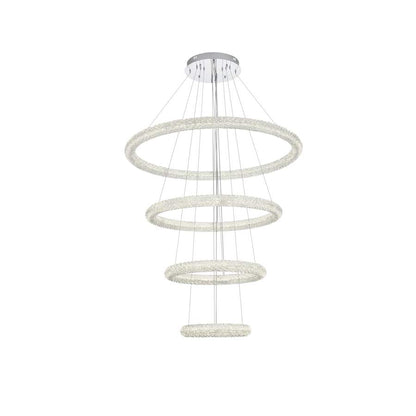 Elegant Lighting Bowen 42" Wide Ring Chandelier