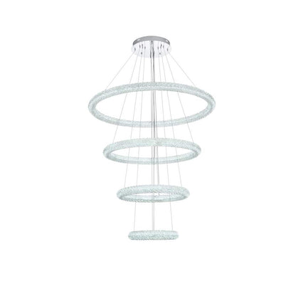 Elegant Lighting Bowen 42" Wide Ring Chandelier