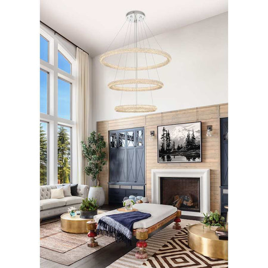 Elegant Lighting Bowen 42" Wide Ring Chandelier